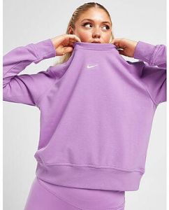 Nike One Crew Sweatshirt Purple- Dames