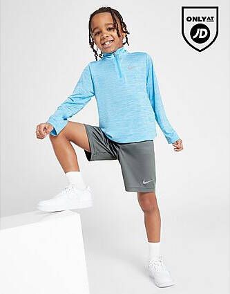 Nike Pacer 1 4 Zip Top Shorts Set Children Blue Kind