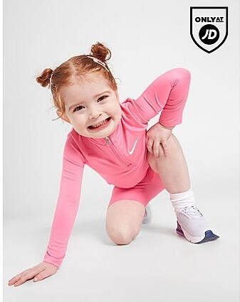 Nike Pacer 1 4 Zip Top Shorts Set Infant Pink