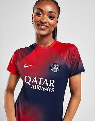 Nike Paris Saint Germain Academy Pro Pre Match Shirt Navy- Dames