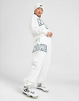 Nike Phoenix Fleece Varsity Joggers White- Dames