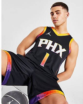 Nike Phoenix Suns Statement Edition Swingman Jordan NBA-jersey met Dri-FIT Black- Heren