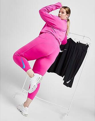 Nike Plus Size Fast Swoosh Tights Pink- Dames