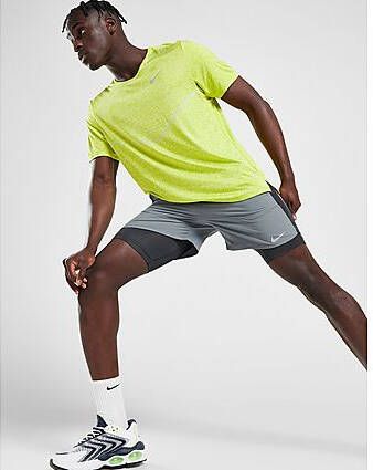 Nike Rise 365 Dri-FIT hardlooptop met korte mouwen voor heren Bright Cactus Heather- Heren
