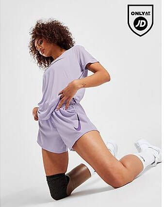 Nike Swoosh Hardloopshorts met binnenbroek voor dames Oxygen Purple- Dames