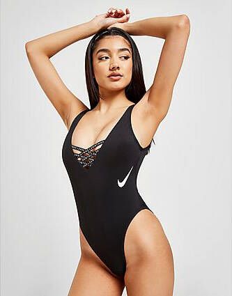 Nike Sneakerkini U-Back Swimsuit Black- Dames
