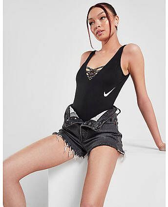 Nike Sneakerkini U-Back Swimsuit Black- Dames