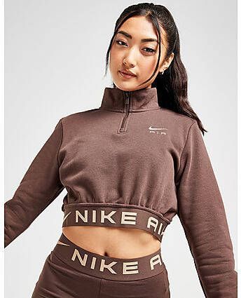 Nike Sportswear Air fleecetop voor dames Baroque Brown Hemp- Dames