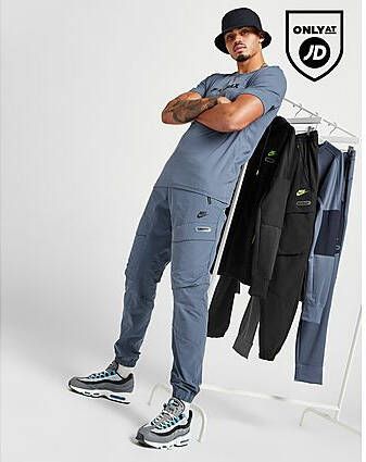 Nike Sportswear Air Max Geweven cargobroek voor heren Diffused Blue Black Black- Heren