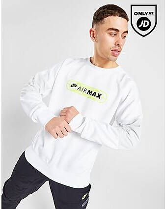 Nike Sportswear Air Max Sweatshirt met ronde hals voor heren White Photon Dust Volt- Heren