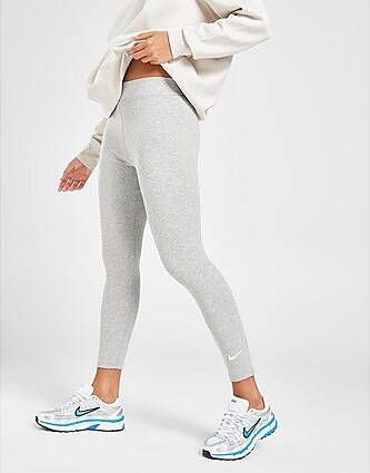 Nike Sportswear Classic 7 8-legging met hoge taille voor dames Dark Grey Heather Sail- Dames