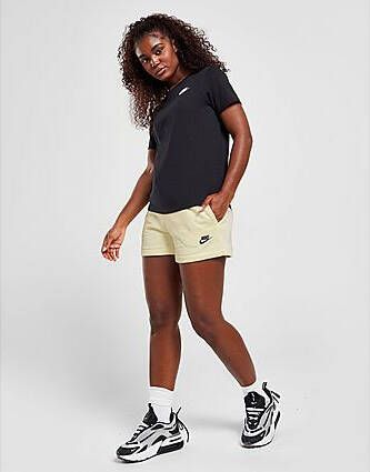 Nike Sportswear Club Fleece Damesshorts met halfhoge taille Coconut Milk Black- Dames