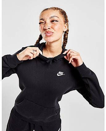 Nike Sportswear Club Fleece Hoodie voor dames Black White- Dames