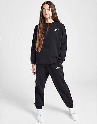 Nike Sportswear Club Fleece ruimvallende meisjesbroek Black Black White