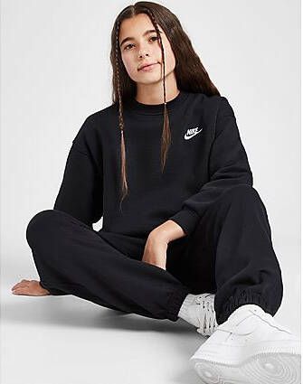 Nike Sportswear Club Fleece oversized sweatshirt voor meisjes Black White