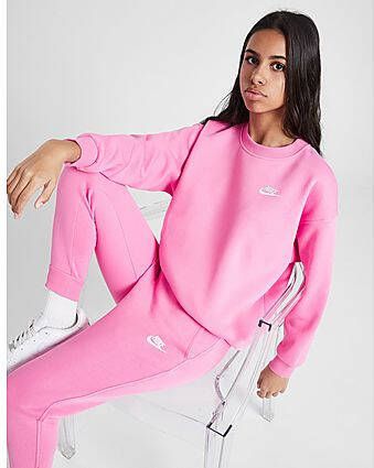 Nike Sportswear Club Fleece oversized sweatshirt voor meisjes Playful Pink White