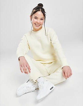 Nike Sportswear Club Fleece Sweatshirt met ronde hals voor meisjes Coconut Milk White