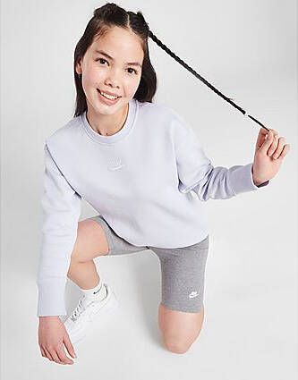 Nike Sportswear Club Fleece Sweatshirt met ronde hals voor meisjes Oxygen Purple White