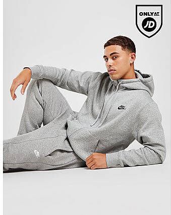 Nike Sportswear Club Fleecehoodie met rits over de hele lengte voor heren Dark Grey Heather Iron Grey- Heren