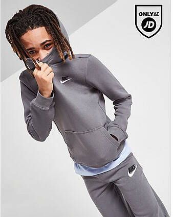 Nike Sportswear Club Hoodie voor kids Iron Grey Black White Kind