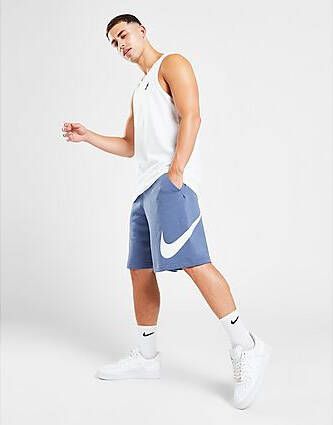 Nike Sportswear Club Herenshorts met graphic Diffused Blue White White- Heren