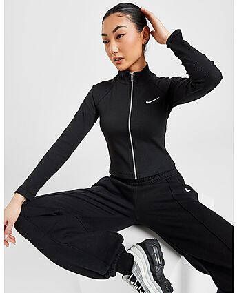 Nike Sportswear Trend Jacket Hooded vesten Kleding black white maat: S beschikbare maaten:XS S M L