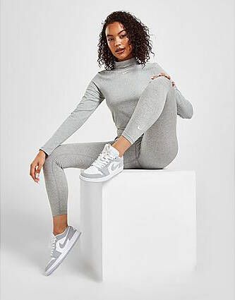 Nike Sportswear Essential 7 8-legging met halfhoge taille voor dames Dark Grey Heather White- Dames