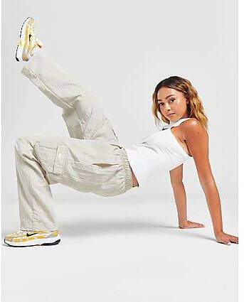 Nike Sportswear Essential Geweven cargobroek met hoge taille voor dames Light Orewood Brown Sail- Dames