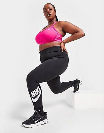 Nike Sportswear Essential Legging met hoge taille voor dames (Plus Size) Black White- Dames