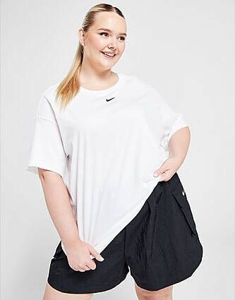 Nike Oversized damestop met korte mouwen (Plus Size) Sportswear Essential White- Dames White