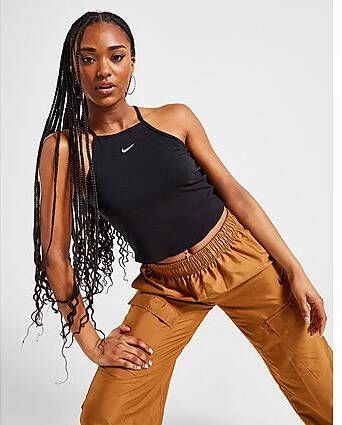 Nike Sportswear Essentials tanktop met ribbelstructuur voor dames Black White- Dames