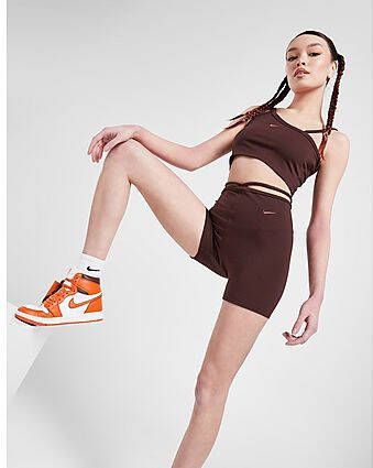 Nike Sportswear Everyday Modern Bikershorts met hoge taille voor dames Earth Plum Eclipse- Dames