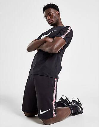 Nike Sportswear herenshorts van sweatstof met herhaald patroon Black White- Heren
