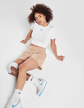 Nike Sportswear Phoenix Fleece High-waisted Shorts Sportshorts Kleding hemp sail maat: XS beschikbare maaten:XS S M L XL