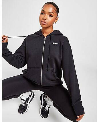 Nike Sportswear Phoenix Fleece Oversized fleecehoodie met rits over de hele lengte voor dames Black Sail- Dames