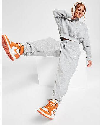 Nike Sportswear Phoenix Fleece Oversized joggingbroek met hoge taille voor dames Dark Grey Heather Sail- Dames