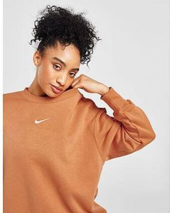 Nike Sportswear Phoenix Fleece Oversized sweatshirt met ronde hals voor dames Amber Brown Sail- Dames