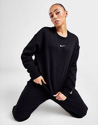 Nike Sportswear Phoenix Fleece Oversized sweatshirt met ronde hals voor dames Black Sail- Dames