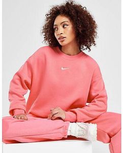Nike Sportswear Phoenix Fleece Oversized sweatshirt met ronde hals voor dames Coral Chalk Sail- Dames