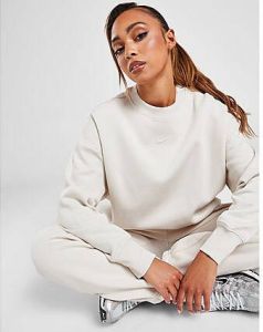 Nike Sportswear Phoenix Fleece Oversized sweatshirt met ronde hals voor dames Light Orewood Brown Sail- Dames