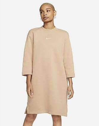 Nike Sportswear Phoenix Fleece Ruimvallende jurk met 3 4-mouwen Hemp Sail- Dames