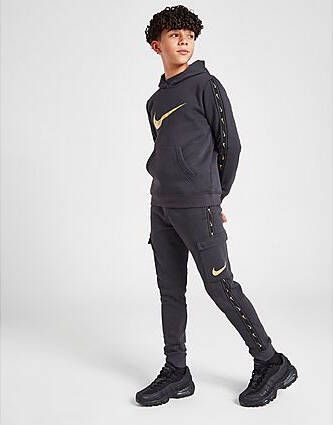 Nike Sportswear Repeat Cargobroek van fleece voor Dark Smoke Grey Metallic Gold