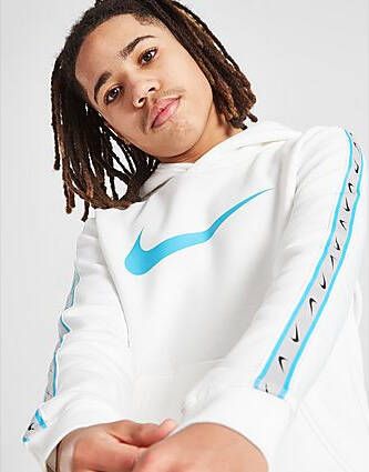 Nike Sportswear Repeat Fleecehoodie voor Summit White Summit White Baltic Blue