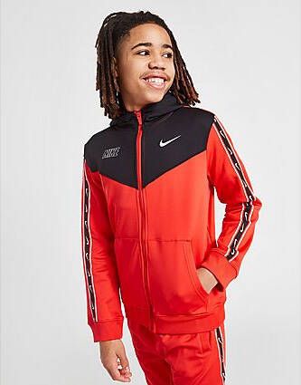 Nike Sportswear Repeat Hoodie met rits voor Light Crimson Black White