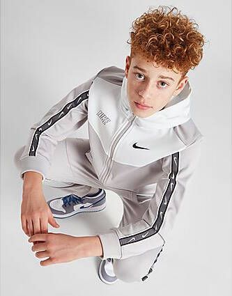 Nike Sportswear Repeat Hoodie met rits voor Light Iron Ore Summit White Black
