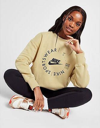Nike Sportswear Sports Utility oversized sweatshirt met ronde hals voor dames Team Gold- Dames