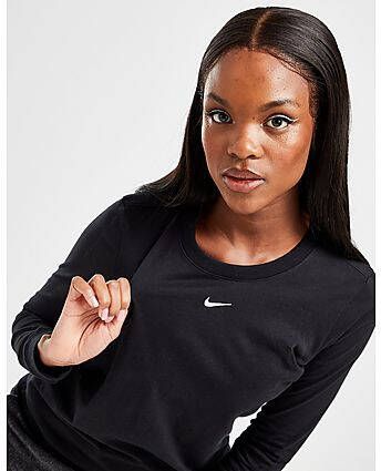 Nike Sportswear T-shirt met lange mouwen voor dames Black White- Dames