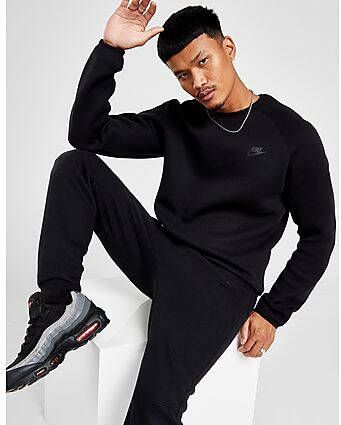 Nike Sportswear Tech Fleece Herentop met ronde hals Black Black- Heren