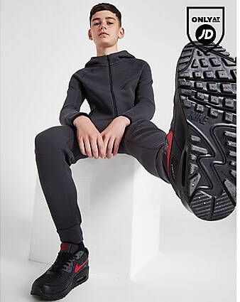Nike Sportswear Tech Fleece Hoodie met rits voor jongens Anthracite Black Black Kind