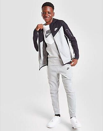 Nike Sportswear Tech Fleece Hoodie met rits voor Black Dark Grey Heather White Kind